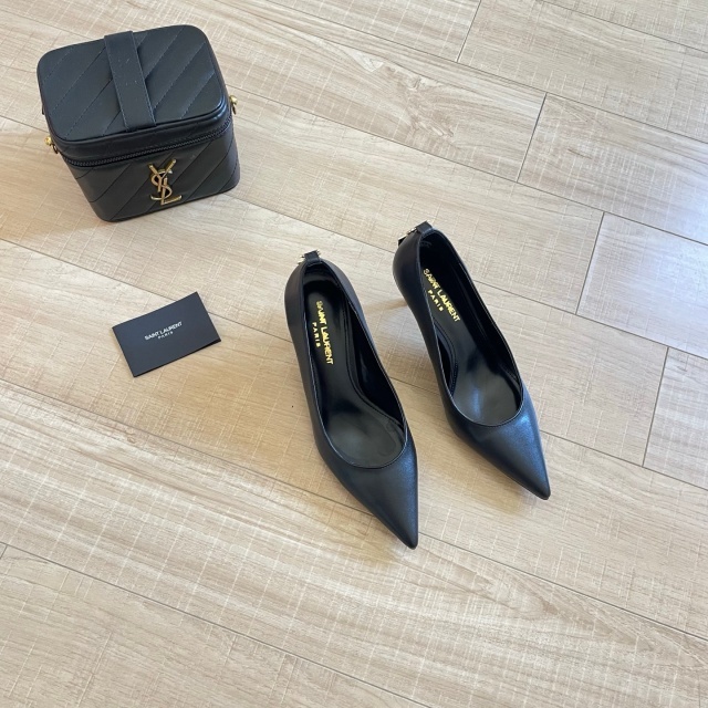 Fashion Leather Pointed Toe Women High Heels