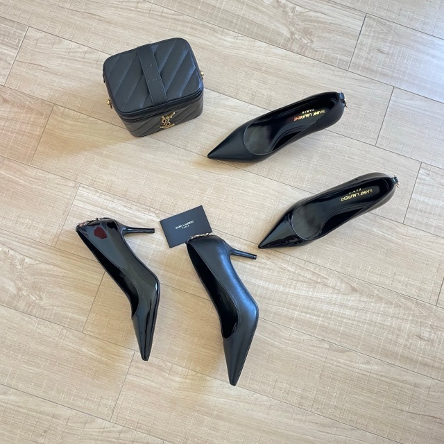 Fashion Leather Pointed Toe Women High Heels