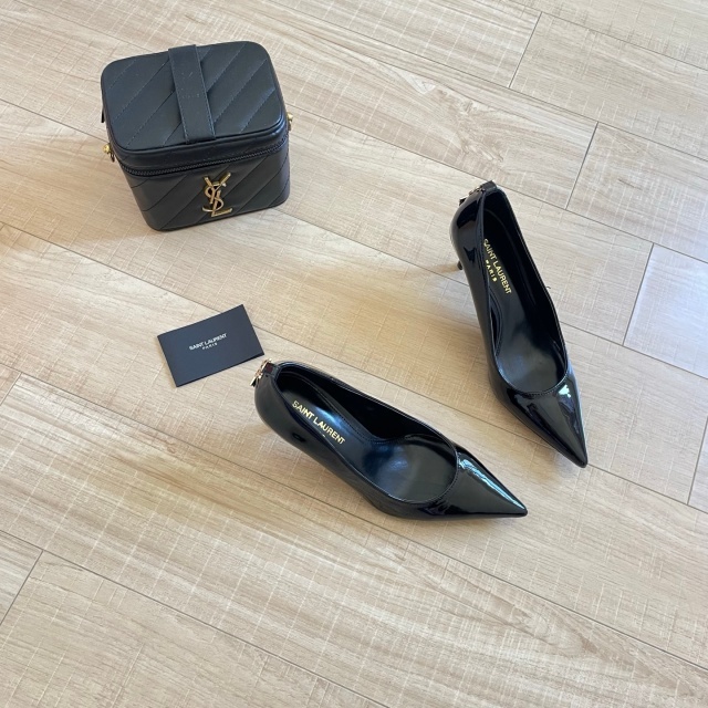 Fashion Leather Pointed Toe Women High Heels