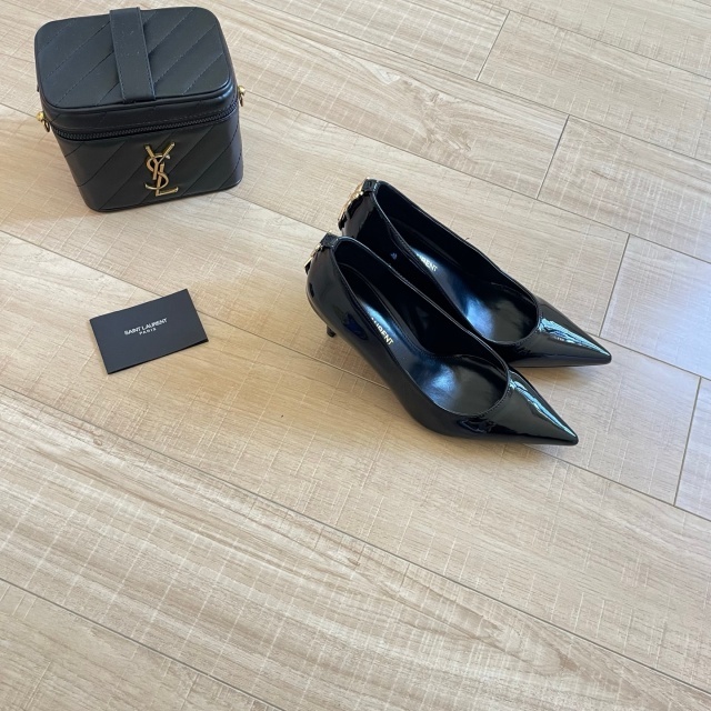 Fashion Leather Pointed Toe Women High Heels