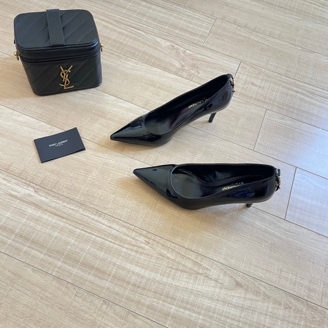Fashion Leather Pointed Toe Women High Heels