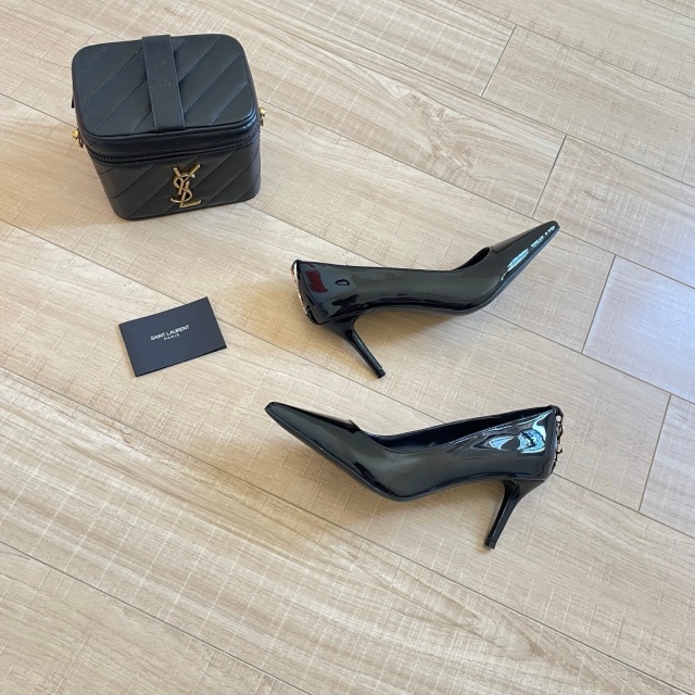 Fashion Leather Pointed Toe Women High Heels