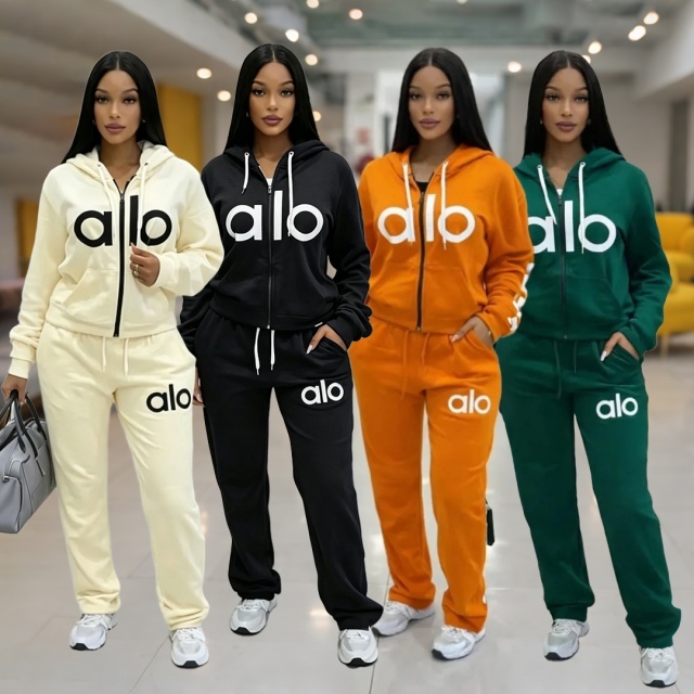 Fashion Letter Print Fall Tracksuit Set