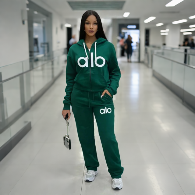 Fashion Letter Print Fall Tracksuit Set