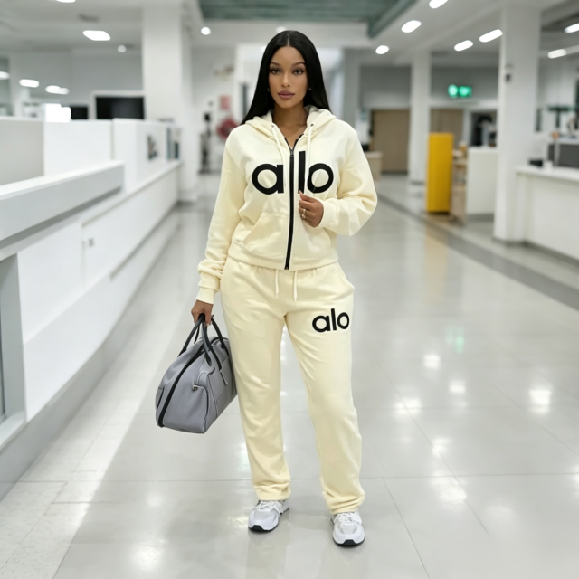 Fashion Letter Print Fall Tracksuit Set