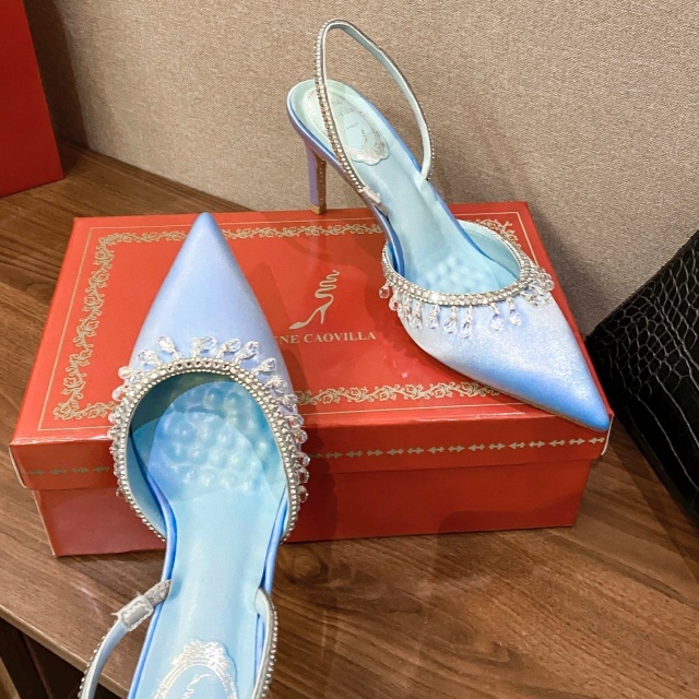 Fashion Rhinestones Women High Heeled Sandals