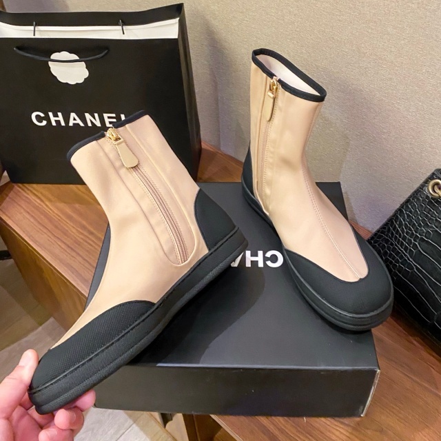 Side Zipper Fashion Women Socks Boots