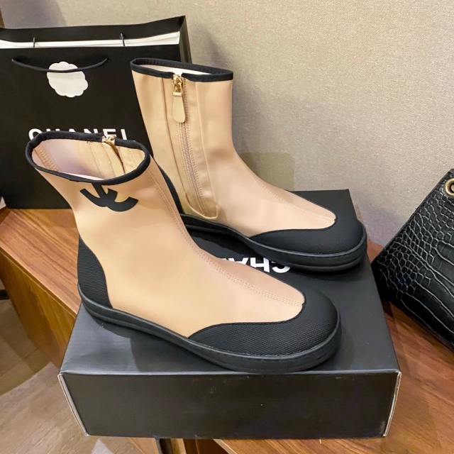 Side Zipper Fashion Women Socks Boots