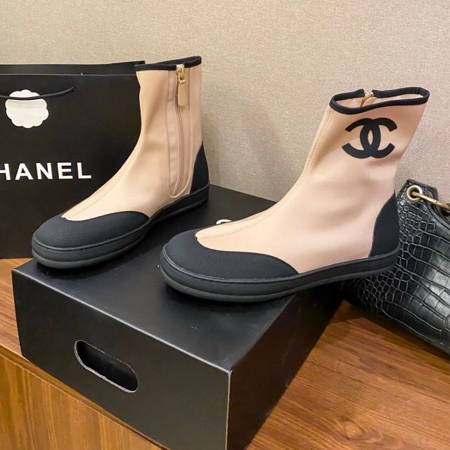Side Zipper Fashion Women Socks Boots