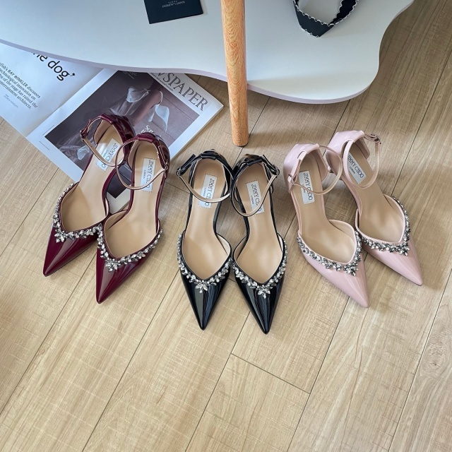Fashion Women Pointed Toe Rhinestones High Heels