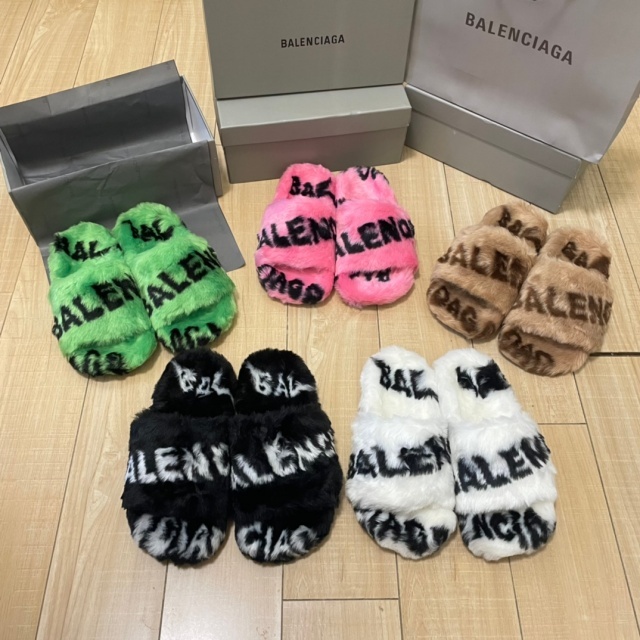 Winter Fashion Unisex Furry Slides