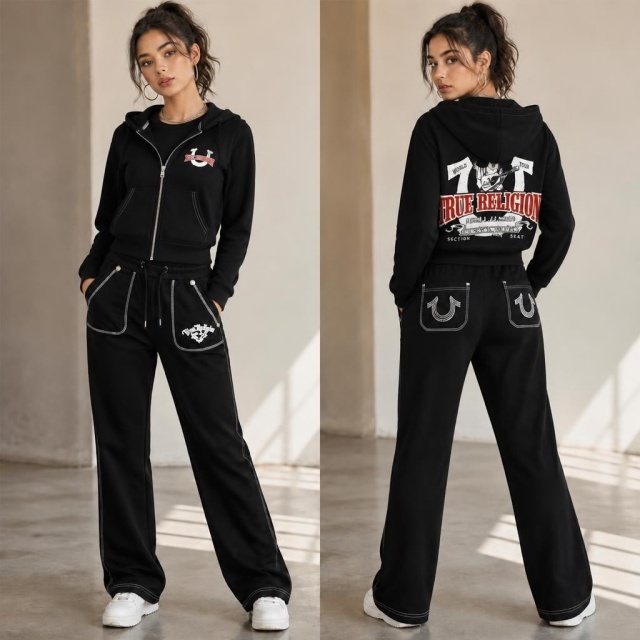 Long Sleeve Hooded Zipped Up Top Casual Pant Set
