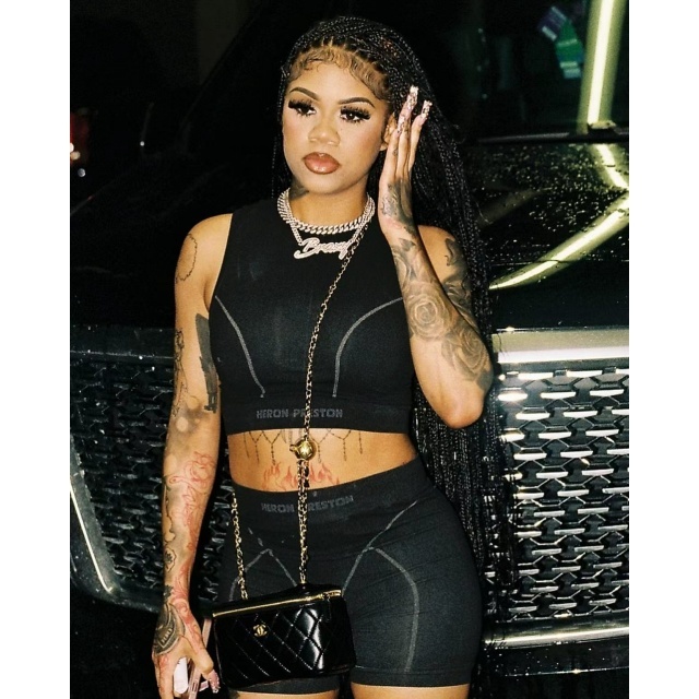 Sportwear Sleeveless Crop Top Fitted Short Set