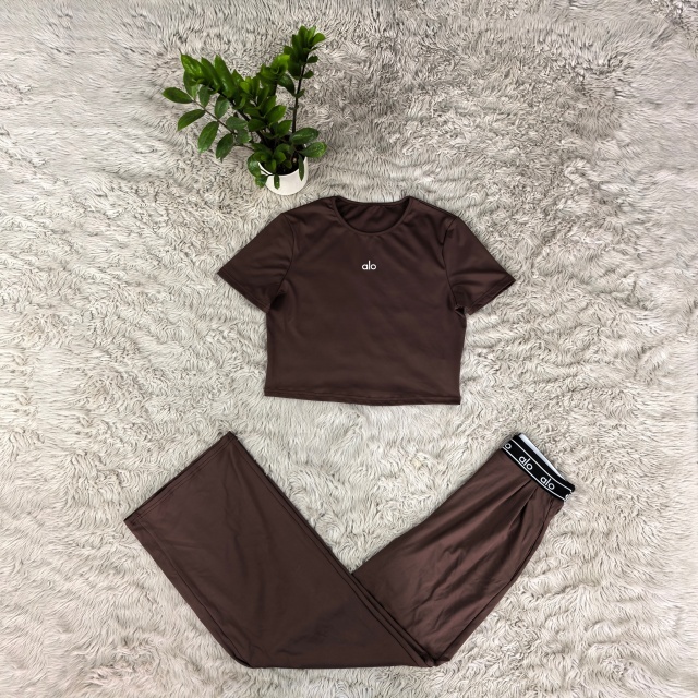 Fashion Short Sleeve Casual Sport Pants Suit