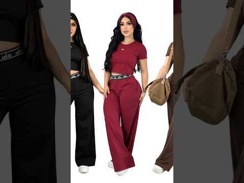 Fashion Short Sleeve Casual Sport Pants Suit
