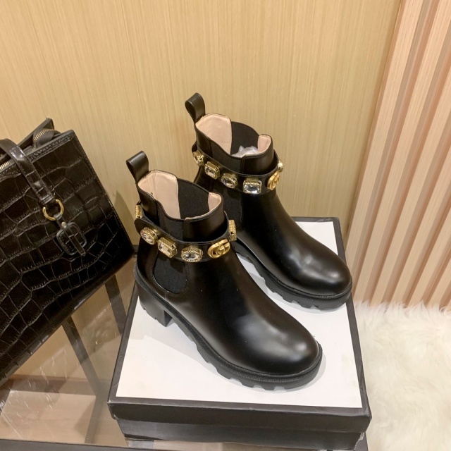 Luxury Fashion Diamond Chunky Boots