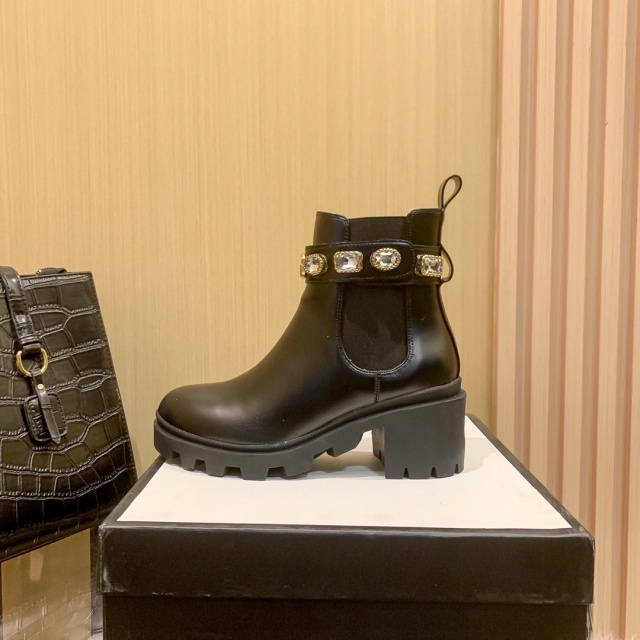 Luxury Fashion Diamond Chunky Boots