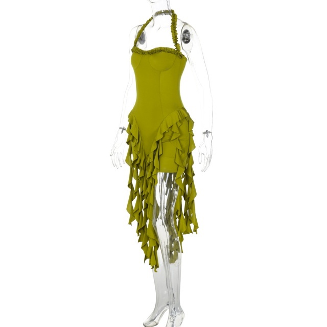 Halter Neck Tinker Tassel Dress
