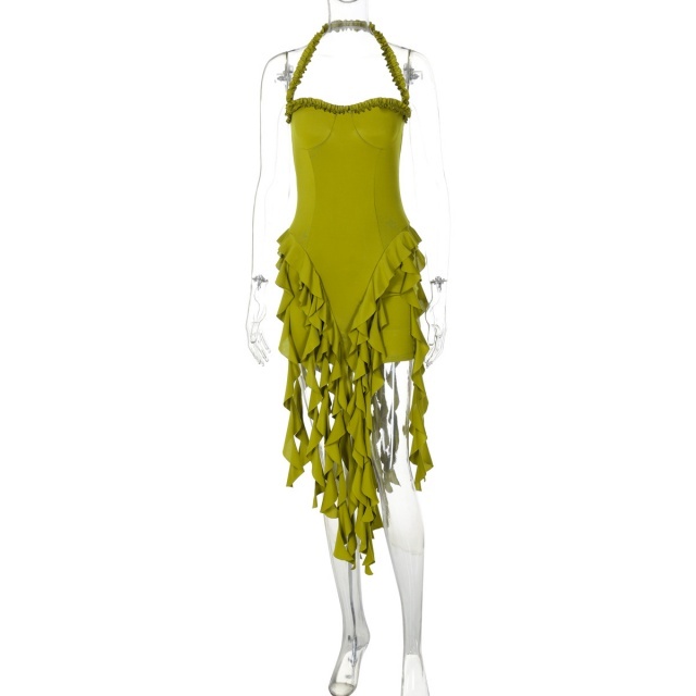 Halter Neck Tinker Tassel Dress