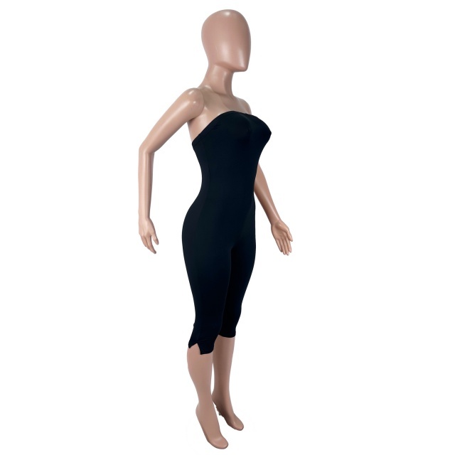 Off Shoulder Strapless Slim Fit Romper