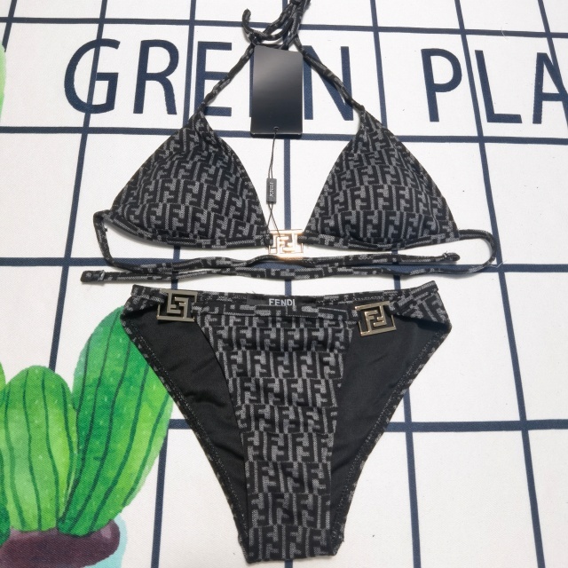 Metal Logo Fashion Women Bikini Set