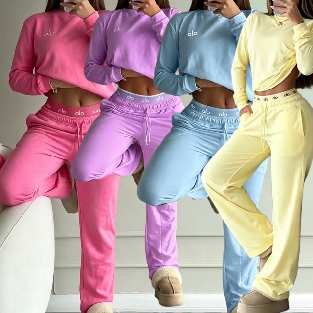 Fashion Long Sleeve Casual Tracksuit Set