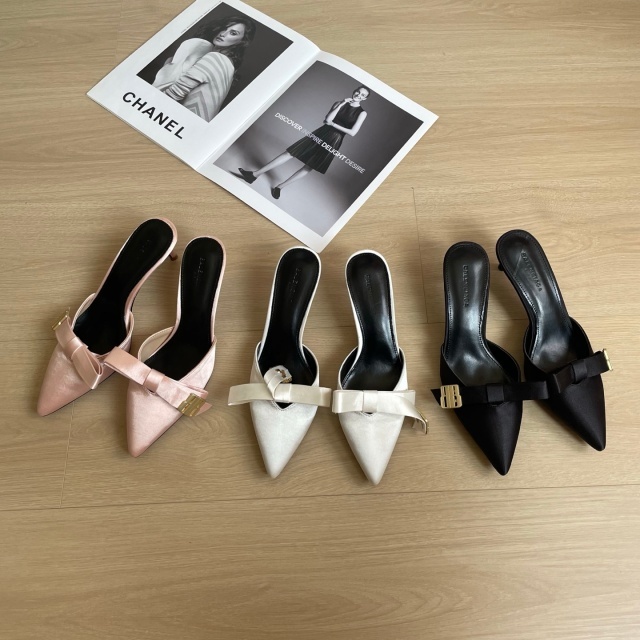 Fashion Pointed Toe Satin High Heeled Sandals