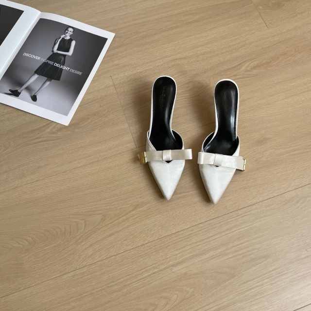 Fashion Pointed Toe Satin High Heeled Sandals