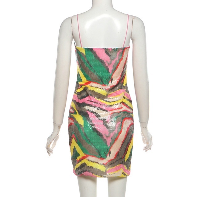 Sequined Slim Fitted Bodycon Dress