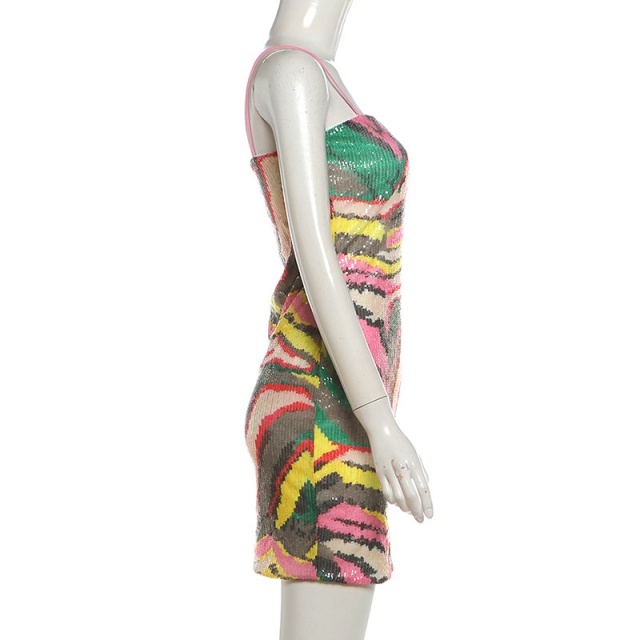 Sequined Slim Fitted Bodycon Dress