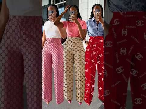 High Waist Printed Women Slacks