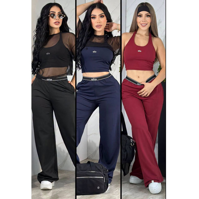 Fashion Women 3 Piece Tracksuit Set