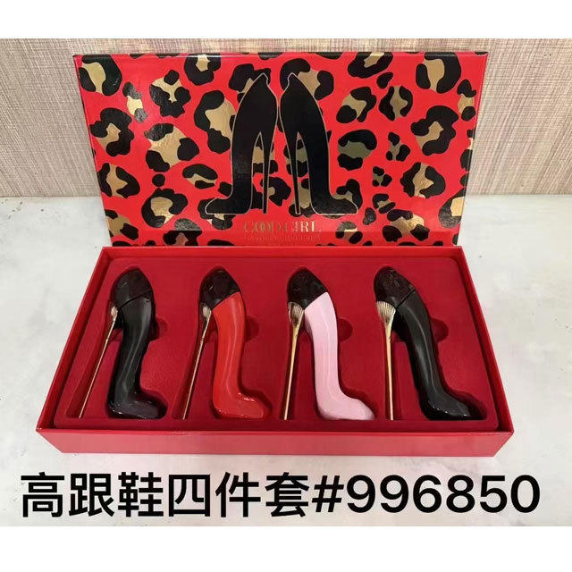 Gift Set of 4 High-Heel Shaped Women's Perfume Miniatures