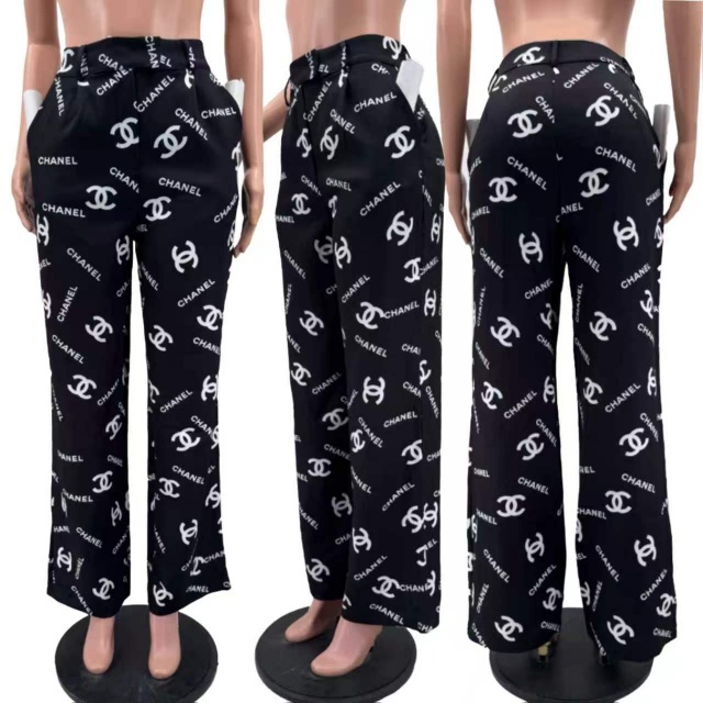 High Waist Printed Women Slacks