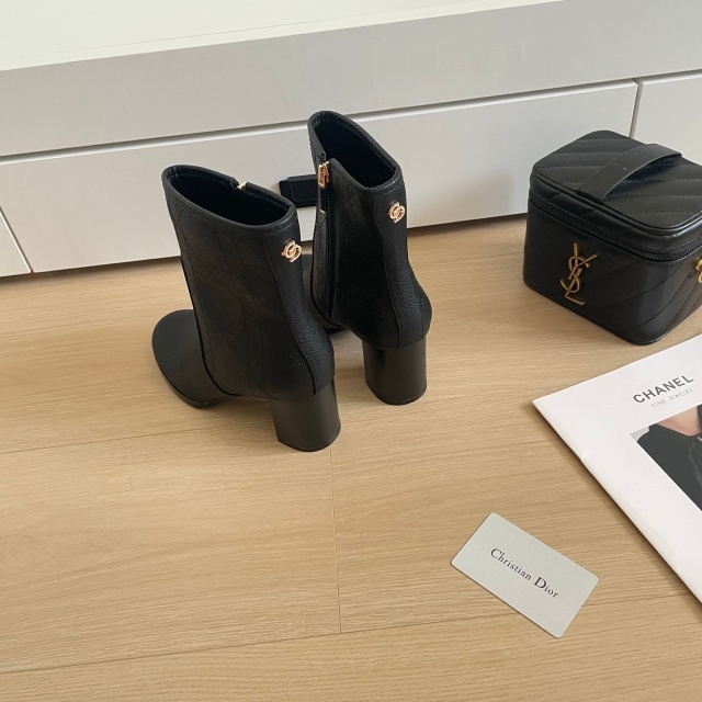 Vintage Fashion Women Chunky Boots