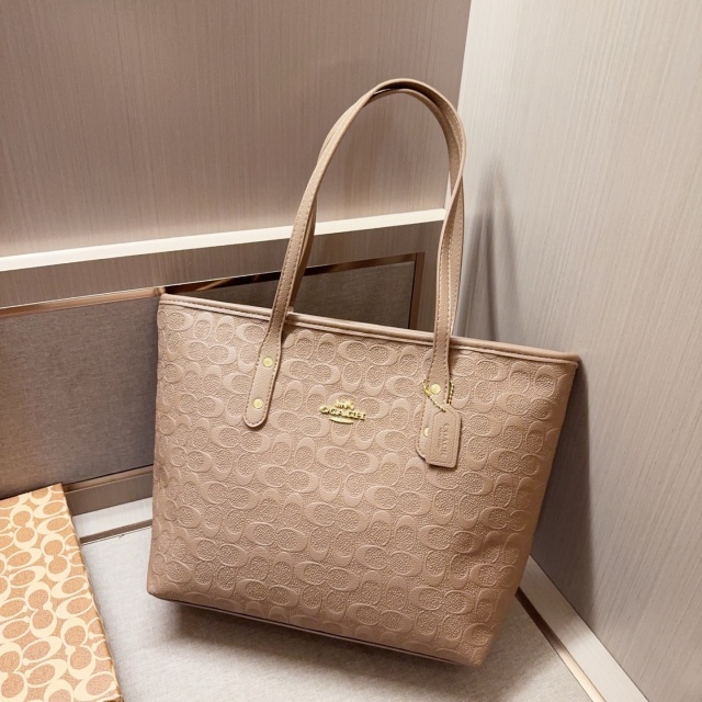 Fashion Leather Embossing Shopping Handbags