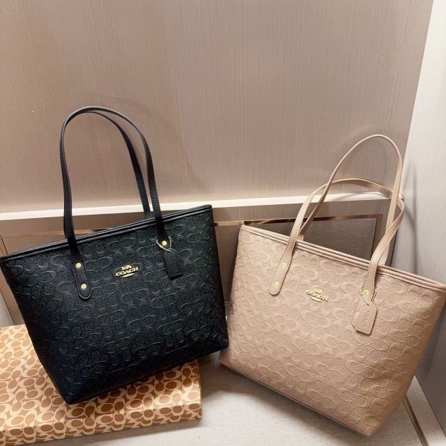 Fashion Leather Embossing Shopping Handbags