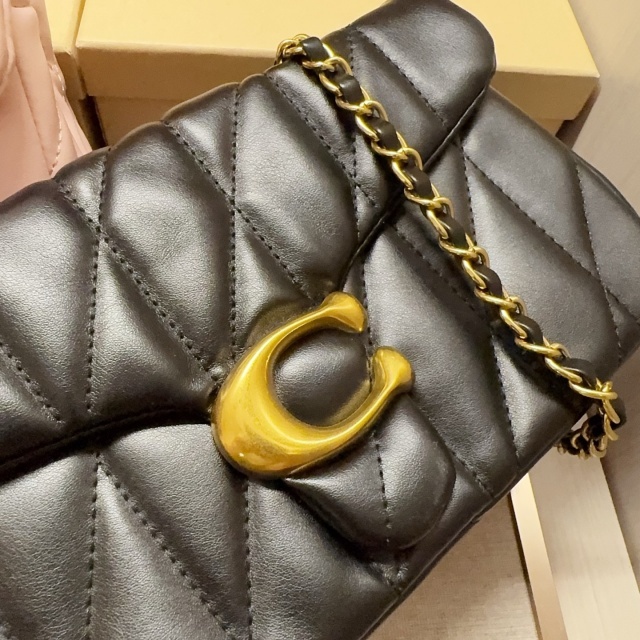 Metal Logo Leather Women Handbags