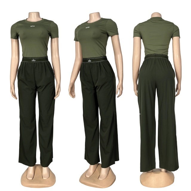 Fashion Embroidery Women Casual Pants Suit