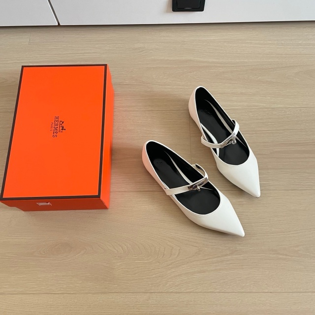 Leather Fashion Pointed Toe Women Pumps Shoes