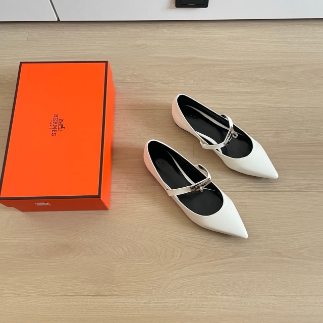 Leather Fashion Pointed Toe Women Pumps Shoes