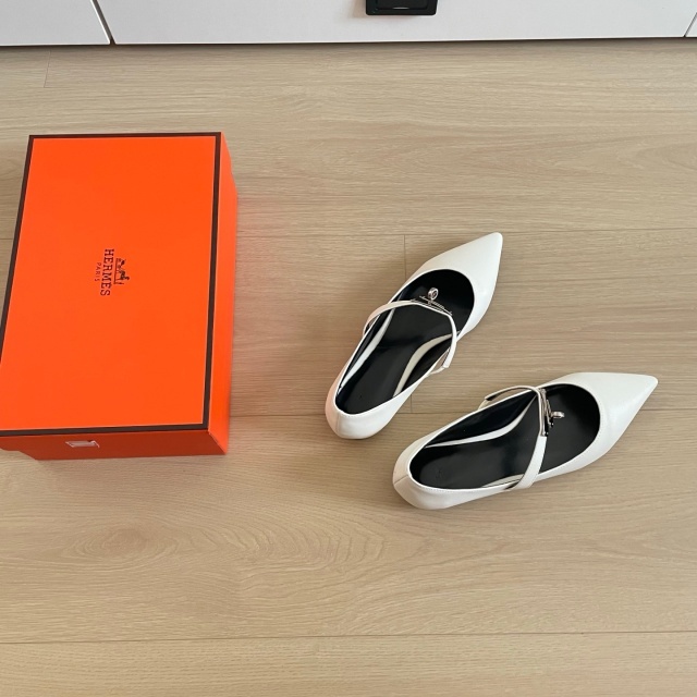 Leather Fashion Pointed Toe Women Pumps Shoes