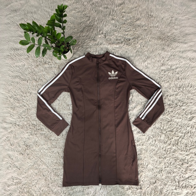 Zipper Long Sleeve Bodycon Sport Dress