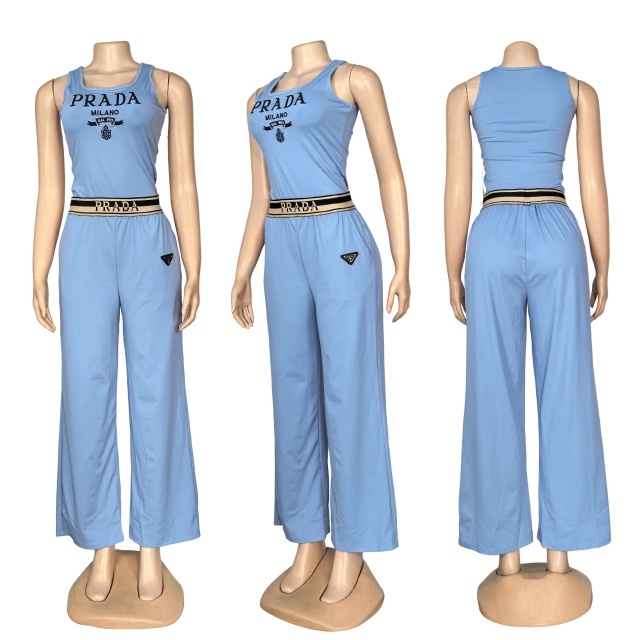Fashion Tank Top Casual Sport Pants Suit