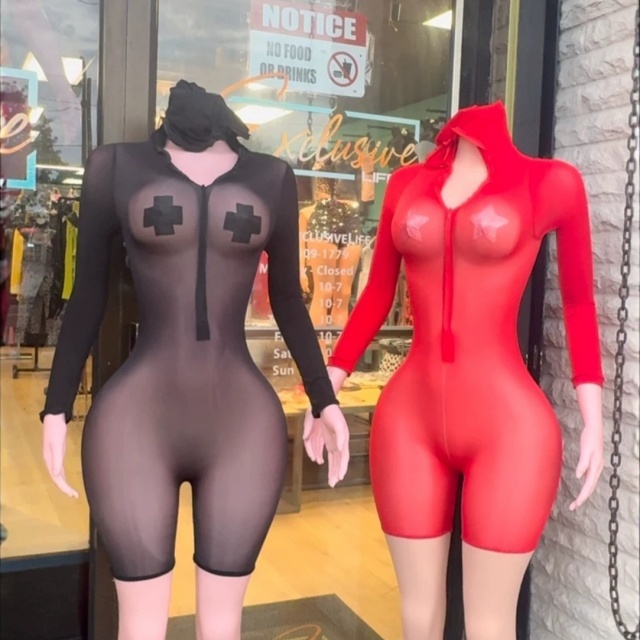 Sheer Mesh Hooded Zipper-up Lingerie Romper