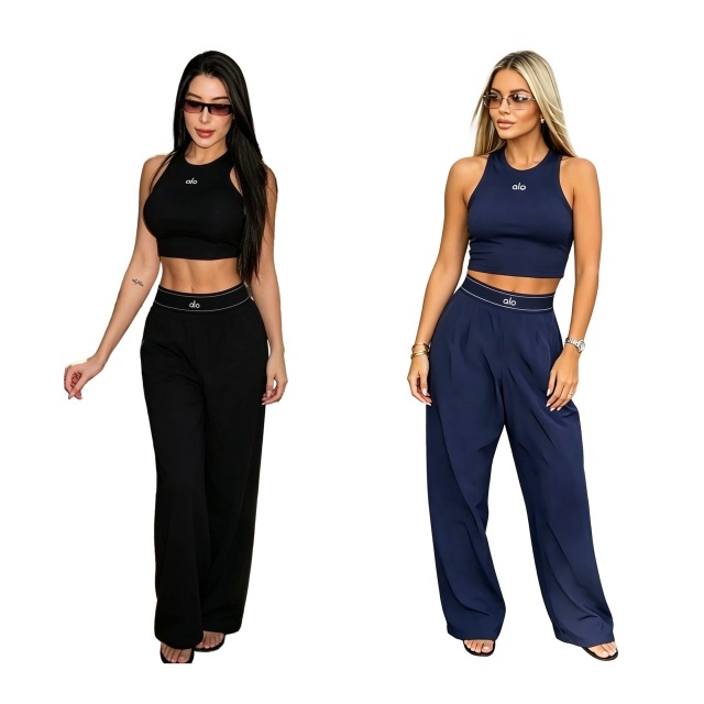 Fashion Tank Top Casual Jogging Suit
