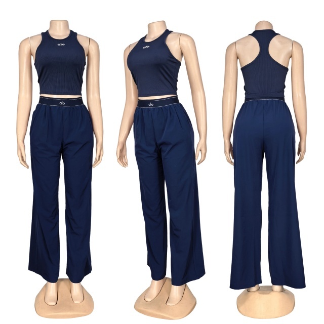 Fashion Tank Top Casual Jogging Suit
