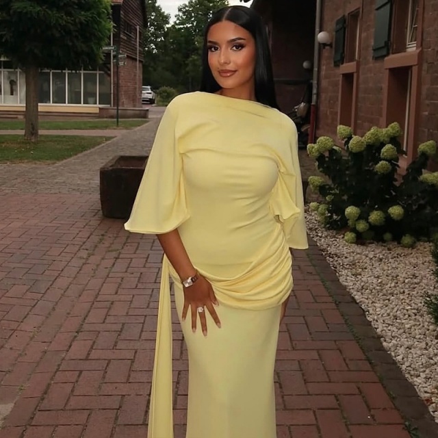 Open Back High Legs Partywear Maxi Dress