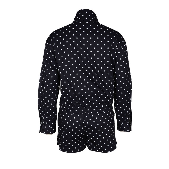 Polka Dots Jacket Top Short Set