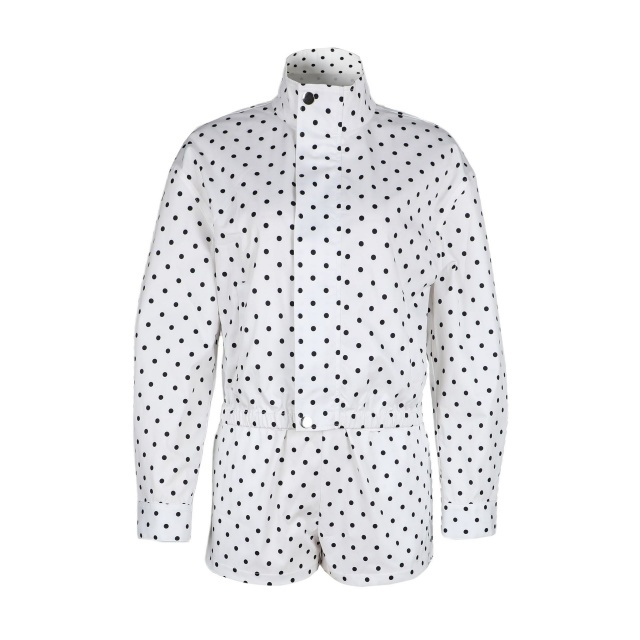 Polka Dots Jacket Top Short Set